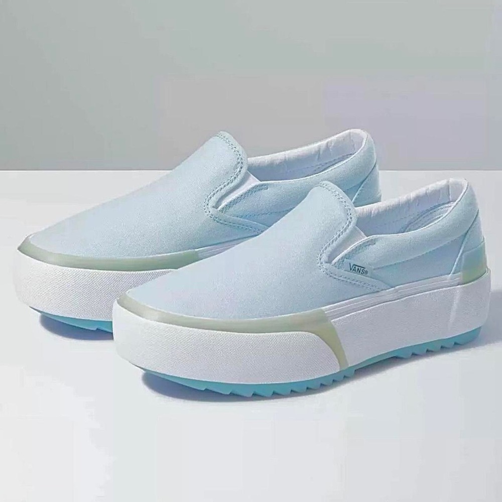Unisex Stacked Slip On Platforms